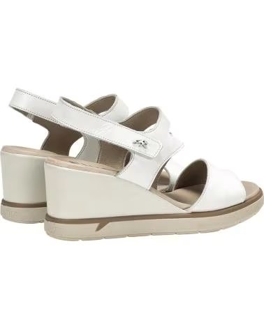 FLUCHOS WEDGE SANDAL WITH CRISSCROSS STRAPS F1973 BLANCO