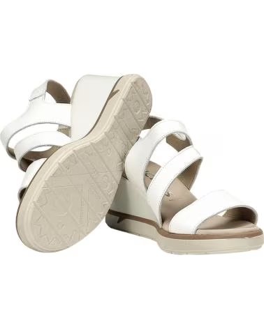 FLUCHOS WEDGE SANDAL WITH CRISSCROSS STRAPS F1973 BLANCO