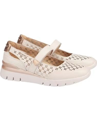 PIKOLINOS LASER-CUT BALLET FLAT WITH VELCRO PIKOLINOS W4R-6774C1 HIELO