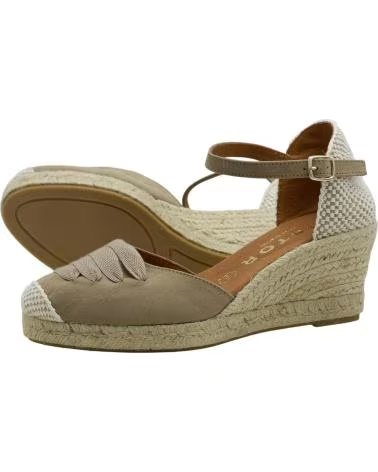 CABRERA SANDALIA ALPARGATA CUÑA CABRERA 34-5 BEIGE
