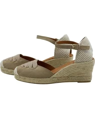 CABRERA SANDALIA ALPARGATA CUÑA CABRERA 34-5 BEIGE