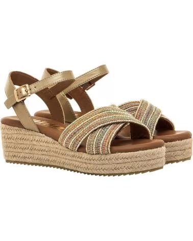 MTNG KEILSANDALE 59553 MIT GEKREUZTEN RIEMEN UND JUTE-OPTIK MULTICOLOR