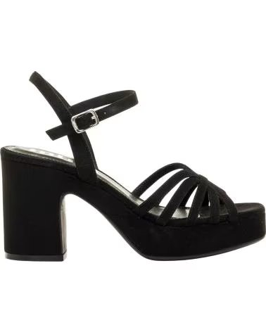 MTNG MUSTANG 56646 HEELED SANDAL WITH PLATFORM NEGRO