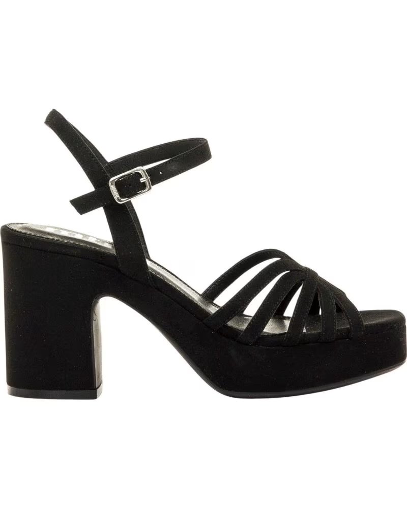 MTNG MUSTANG 56646 HEELED SANDAL WITH PLATFORM NEGRO