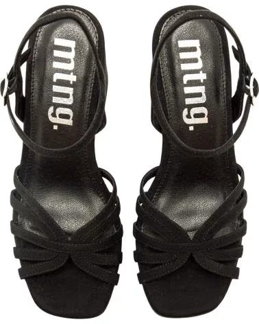 MTNG MUSTANG 56646 HEELED SANDAL WITH PLATFORM NEGRO