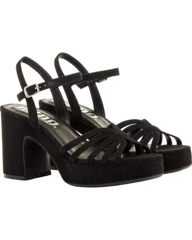 MTNG MUSTANG 56646 HEELED SANDAL WITH PLATFORM NEGRO