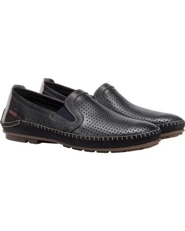 FLUCHOS MOCASSINS EM COURO F1177 MARINO