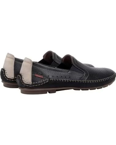 FLUCHOS MOCASSINS EM COURO F1177 MARINO