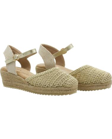 DANGELA SANDALIA D´ANGELA DRL28236 CON CUÑA DE ESPARTO ORO