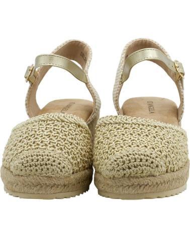 DANGELA SANDALIA D´ANGELA DRL28236 CON CUÑA DE ESPARTO ORO