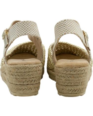 DANGELA SANDALIA D´ANGELA DRL28236 CON CUÑA DE ESPARTO ORO