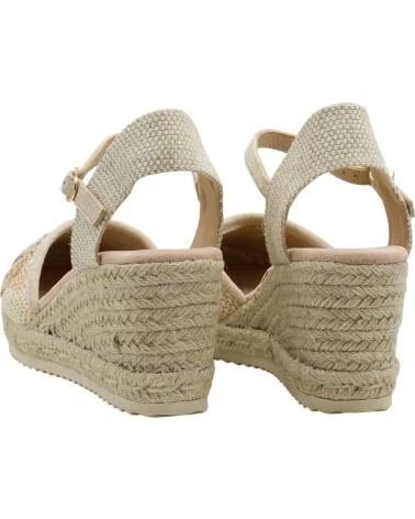 DANGELA SANDALO CON ZEPPA IN SPARTO DHA30673 BEIGE
