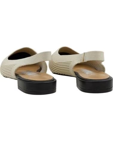 DANGELA SAPATO SLINGBACK BICOLOR COM BIQUEIRA CONTRASTANTE DXF30612 BEIGE