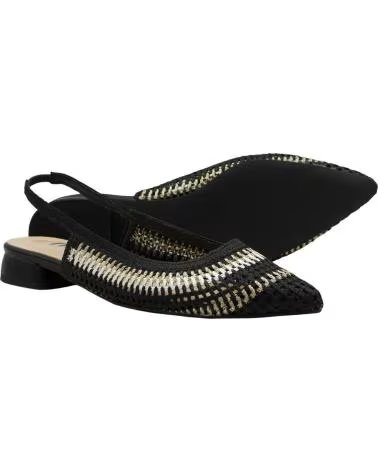 DANGELA SANDÁLIA SLINGBACK TECIDA DKO30655 NEGRO