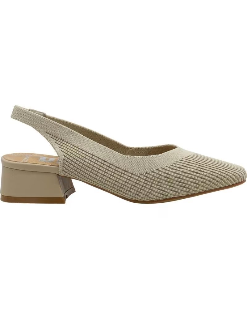 DANGELA SAPATOS SLINGBACK DE BICO QUADRADO COM SALTO BLOCO TAUPE