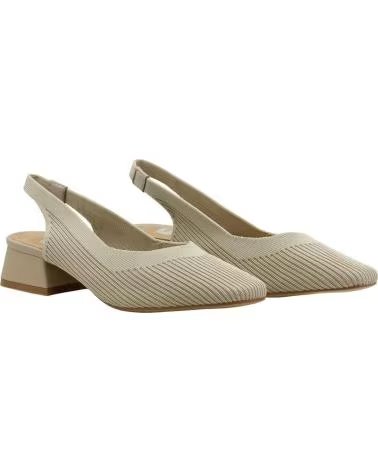 DANGELA SAPATOS SLINGBACK DE BICO QUADRADO COM SALTO BLOCO TAUPE