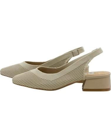 DANGELA SAPATOS SLINGBACK DE BICO QUADRADO COM SALTO BLOCO TAUPE