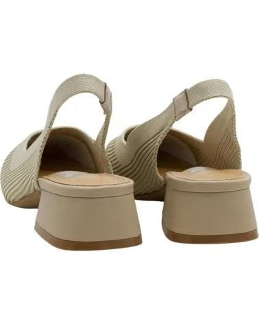 DANGELA SAPATOS SLINGBACK DE BICO QUADRADO COM SALTO BLOCO TAUPE