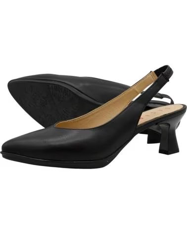 DESIREÉ SAPATO SLINGBACK DE SALTO MÉDIO DESIREÉ MACA2 NEGRO