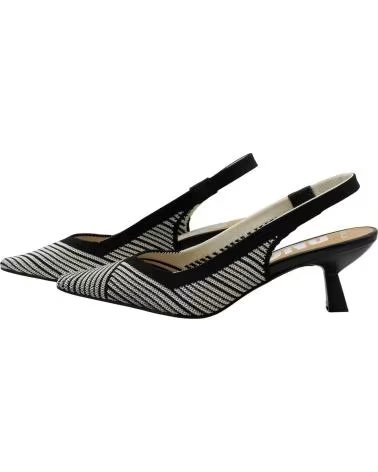 DANGELA ZAPATO DESTALONADO DWS30631 ESTAMPADO GEOMÉTRICO NEGRO