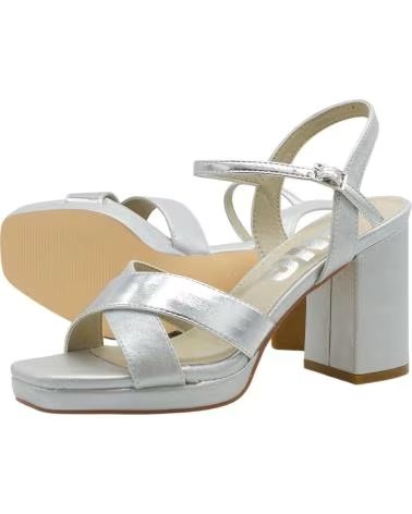 DANGELA SANDALES À TALONS BLOCS AVEC BRIDES CROISÉES DANGELA ANGELA DDN30591 PLATA