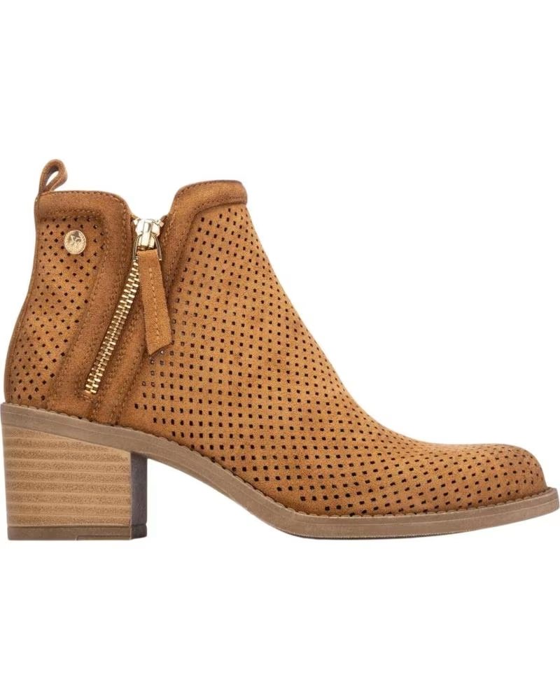 XTI STIEFELETTEN 145035 MIT SEITLICHEM DETAIL UND BLOCKABSATZ BEIGE