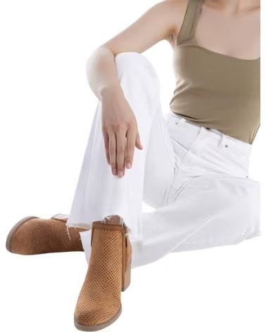XTI STIEFELETTEN 145035 MIT SEITLICHEM DETAIL UND BLOCKABSATZ BEIGE