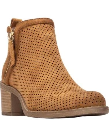 XTI STIEFELETTEN 145035 MIT SEITLICHEM DETAIL UND BLOCKABSATZ BEIGE