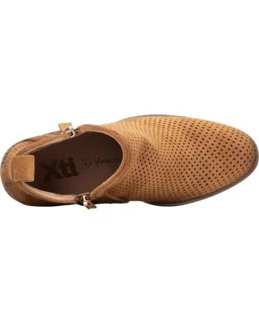 XTI STIEFELETTEN 145035 MIT SEITLICHEM DETAIL UND BLOCKABSATZ BEIGE
