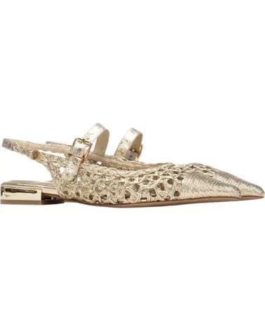 XTI SAPATO SLINGBACK COM CORTE A LASER E FIVELA ORO