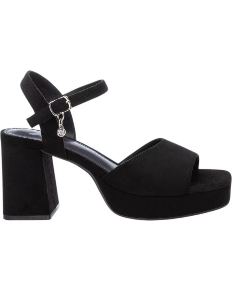 XTI SANDALI CON TACCO A BLOCCO XTI 141471 NEGRO