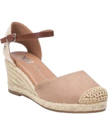 XTI SANDÁLIA DE CUNHA COM FECHO DE FIVELA BEIGE