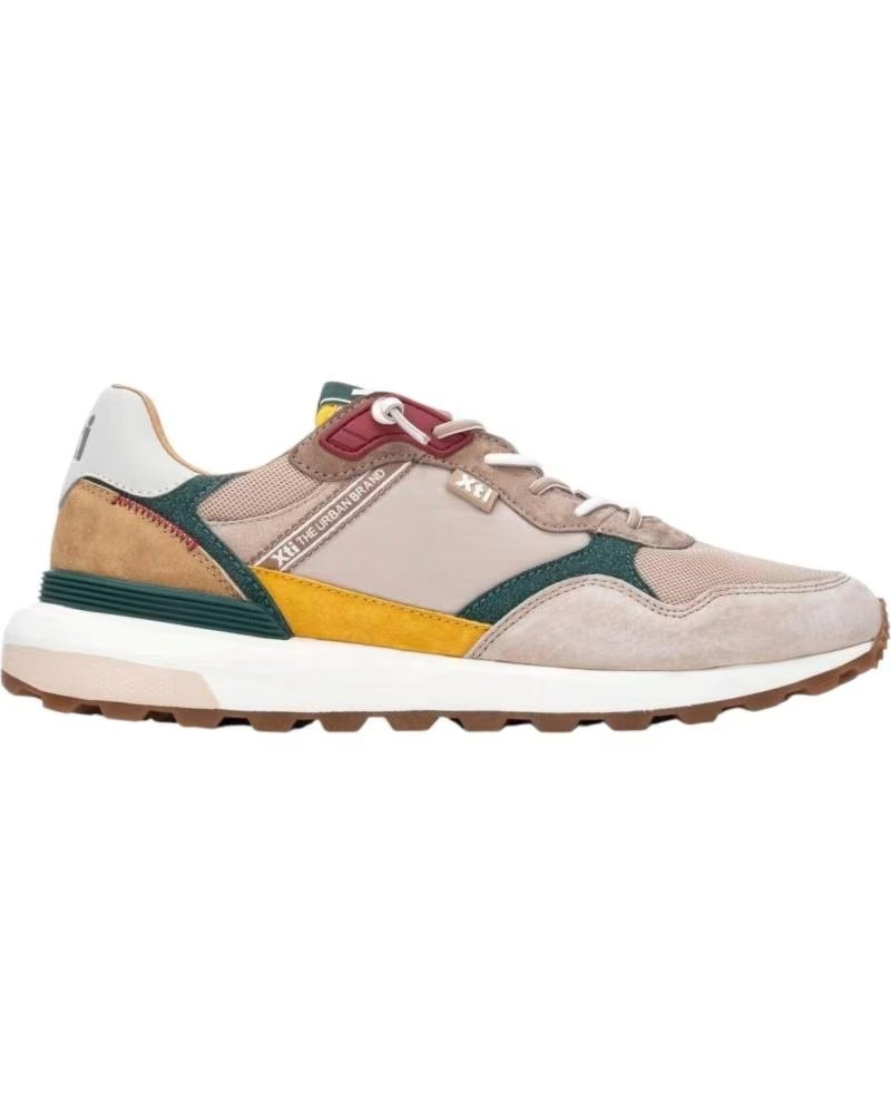 XTI SPORTSCHUHE MIT WILDLEDEREINSÄTZEN UND KONTRASTDETAILS MARINO