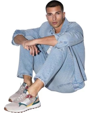 XTI SPORTSCHUHE MIT WILDLEDEREINSÄTZEN UND KONTRASTDETAILS MARINO