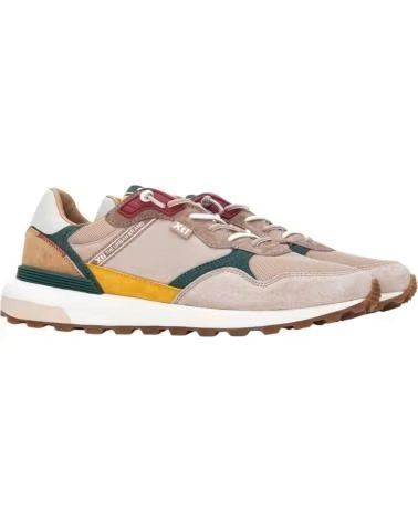 XTI SPORTSCHUHE MIT WILDLEDEREINSÄTZEN UND KONTRASTDETAILS MARINO