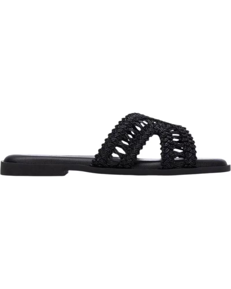 XTI FLAT SANDAL WITH BRAIDED STRAPS XTI NEGRO