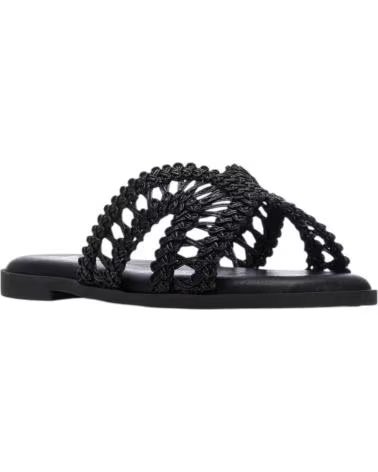 XTI FLAT SANDAL WITH BRAIDED STRAPS XTI NEGRO