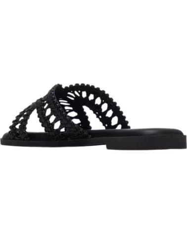 XTI FLAT SANDAL WITH BRAIDED STRAPS XTI NEGRO