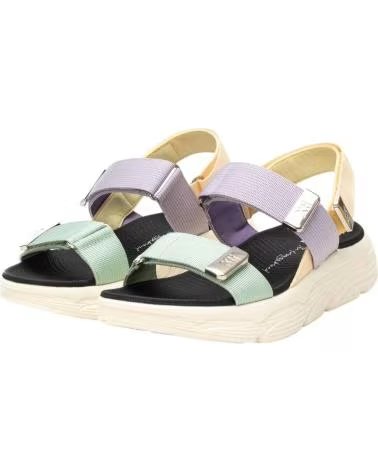 XTI MEHRFARBIGE PLATEAU-SANDALEN MIT KLETTVERSCHLUSS 144073 AZUL
