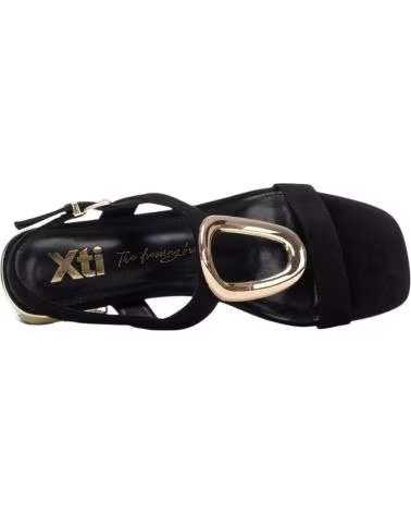 XTI SANDALE 145493 À TALON GÉOMÉTRIQUE NEGRO