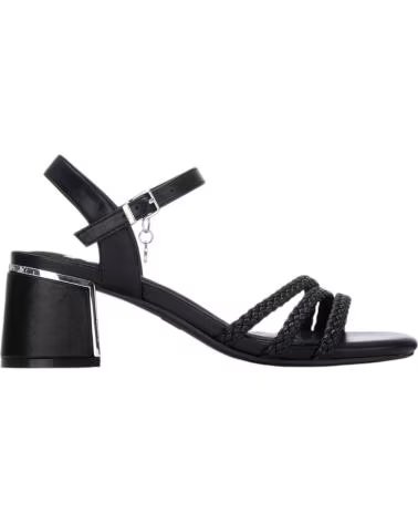 XTI XTI 145439 BLOCK HEEL SANDALS WITH BRAIDED STRAPS NEGRO