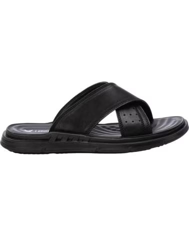 XTI SANDALES CROISÉES EN CUIR AVEC SEMELLE ERGONOMIQUE NEGRO