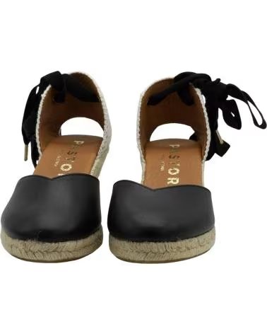 CABRERA ESPADRILLE À SEMELLE COMPENSÉE CABRERA 49N-5 NEGRO