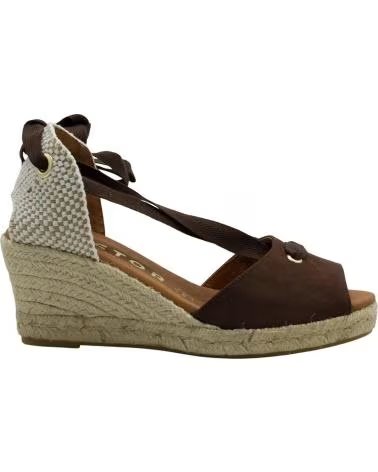 CABRERA WEDGE ESPADRILLES WITH LACE-UP MARRóN