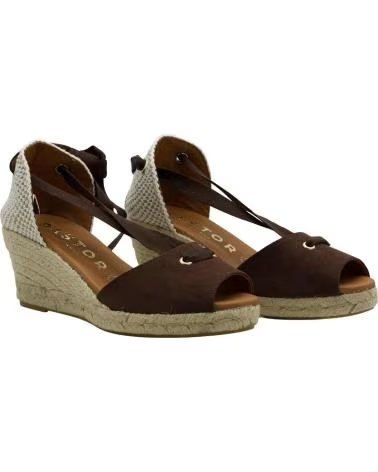 CABRERA WEDGE ESPADRILLES WITH LACE-UP MARRóN