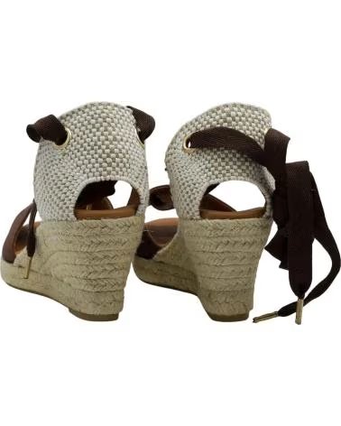 CABRERA WEDGE ESPADRILLES WITH LACE-UP MARRóN