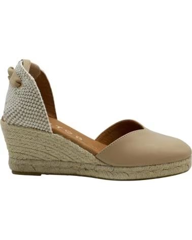 CABRERA KEIL-ESPADRILLES MIT SCHNÜRVERSCHLUSS BEIGE