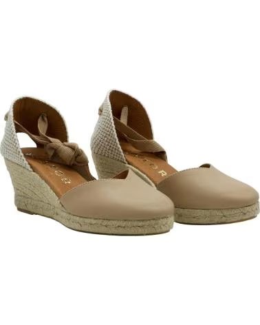 CABRERA KEIL-ESPADRILLES MIT SCHNÜRVERSCHLUSS BEIGE