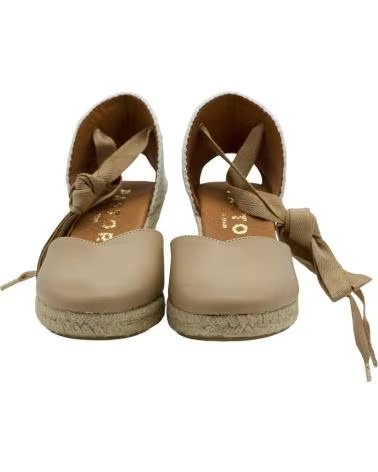 CABRERA KEIL-ESPADRILLES MIT SCHNÜRVERSCHLUSS BEIGE