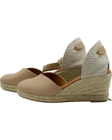 CABRERA KEIL-ESPADRILLES MIT SCHNÜRVERSCHLUSS BEIGE
